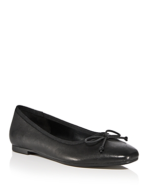 Aqua Women's Glee Slip On Bow Ballet Flats - 100% Exclusive In Black Leather