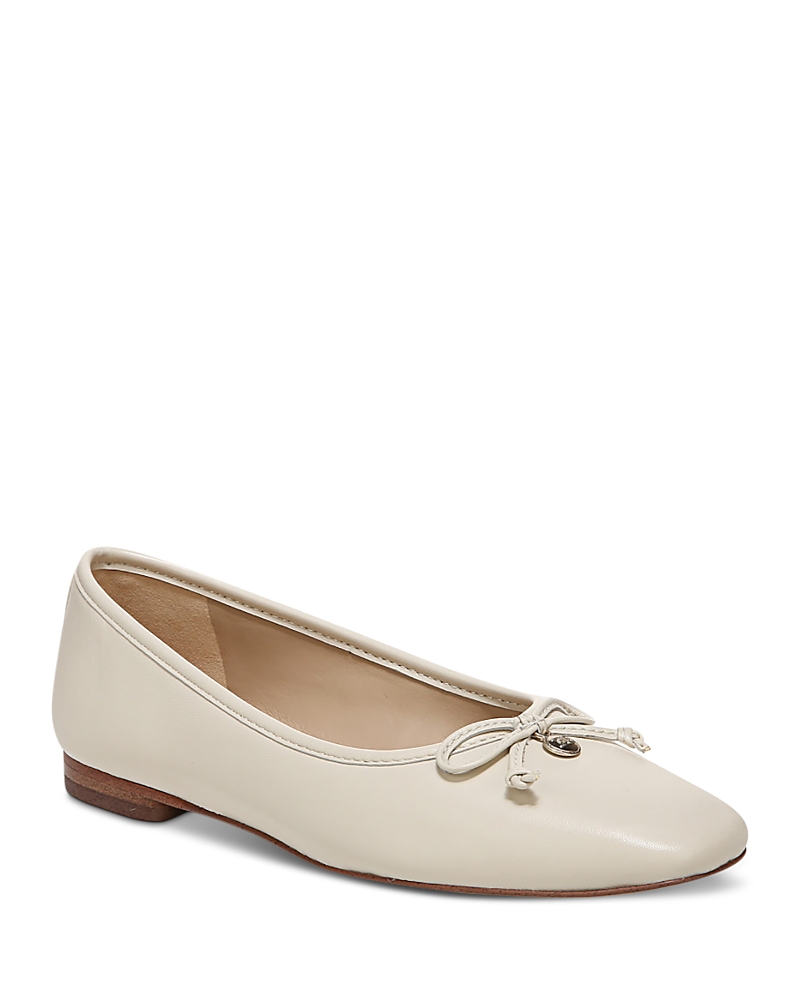 Sam Edelman Marisol Ballet Flat In Ivory Leather In Modern Ivory