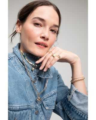 14K Yellow Gold Diamond Pav&eacute; Lucky Symbol Clover Charm Pendant