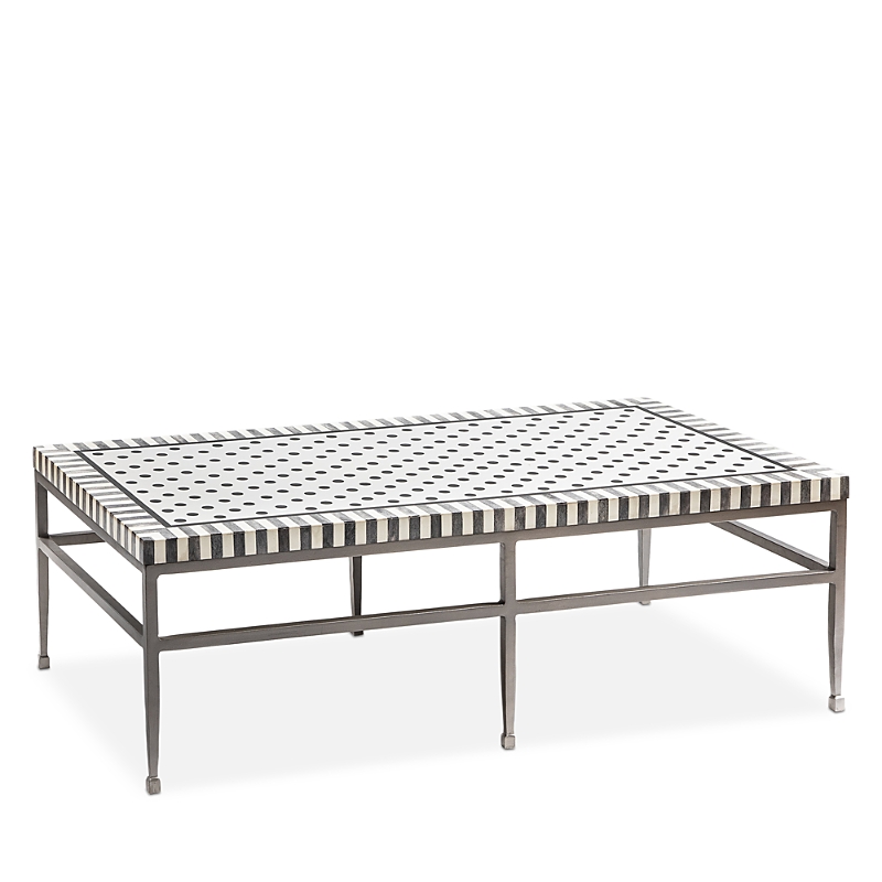 Mackenzie-childs Spot On Coffee Table, Black In Black
