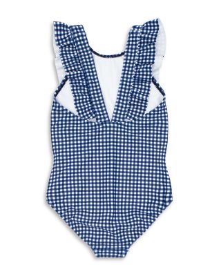 Girls&#39; Gingham Ruffled One Piece Swimsuit - Baby, Little Kid, Big Kid