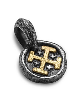 David Yurman - Men's 18K Yellow Gold & Sterling Silver Shipwreck Coin Amulet Pendant