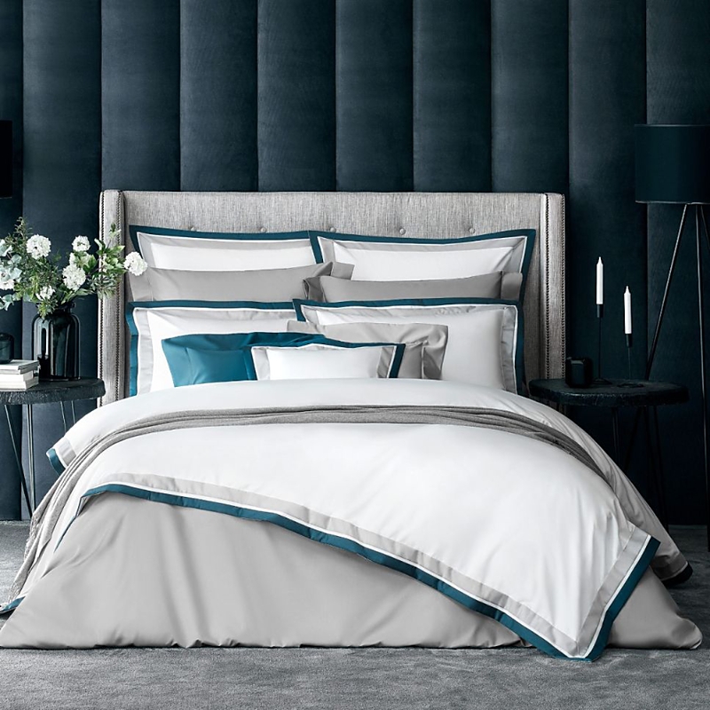 Togas House Of Textiles House Of Textiles Pallada Duvet Cover, Queen In Gray/blue