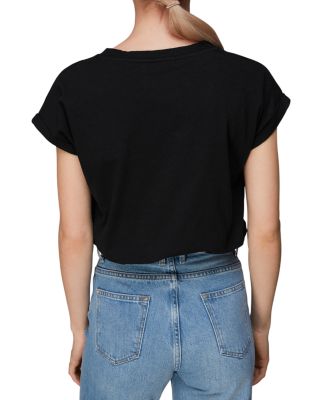 Willa V Neck Cap Sleeve Tee