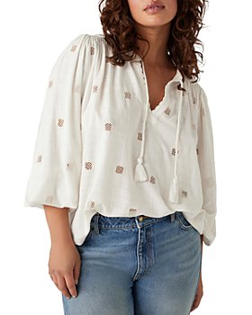 Linen & Linen Blend Blouses & Shirts for Women - Bloomingdale's
