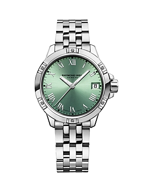 Shop Raymond Weil Tango Classic Watch, 30mm In Green/silver
