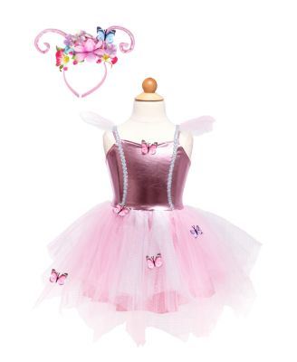Great Pretenders - Woodland Butterfly Dress & Headpiece Costume - Ages 5-6