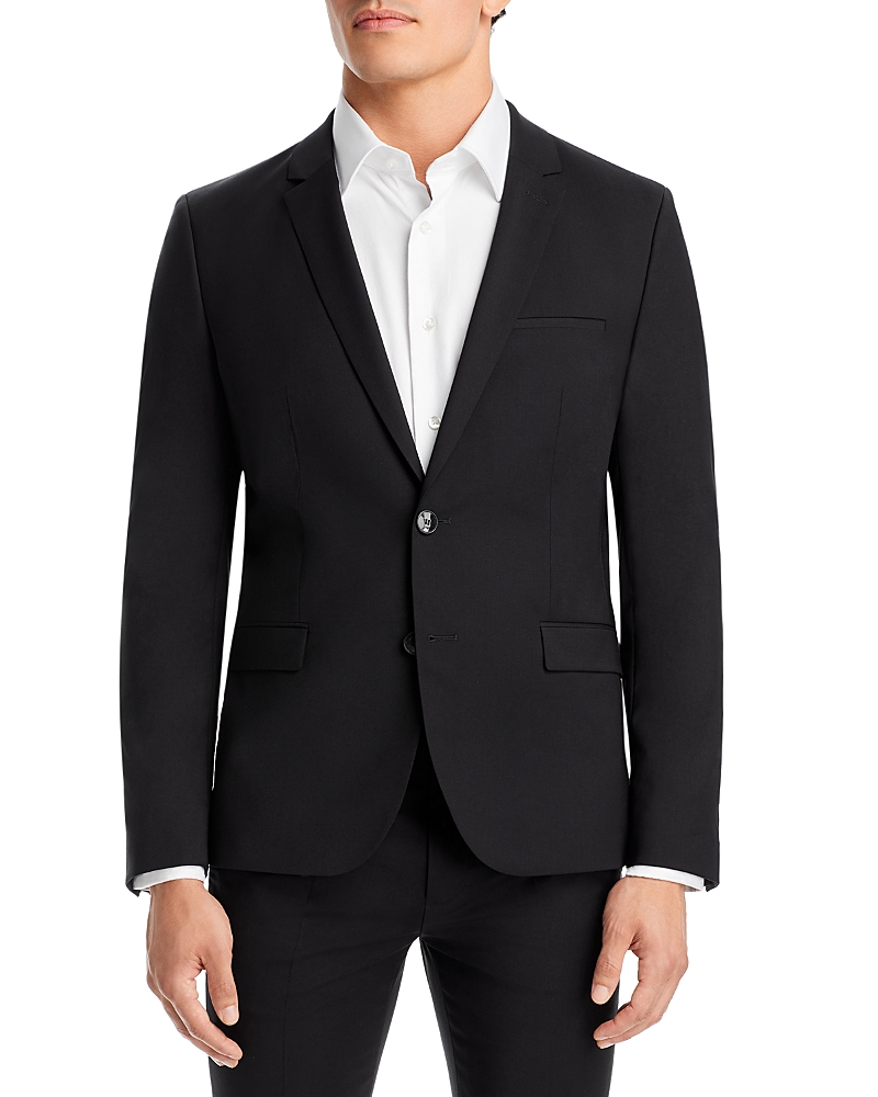Hugo Boss Boss Hugo Arti Stretch Wool Extra Slim Fit Suit Jacket In Black