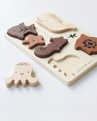 Wooden Tray Puzzle - Ocean Animals