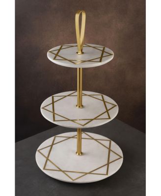  Marbella Three Tier Marble Cake Stand