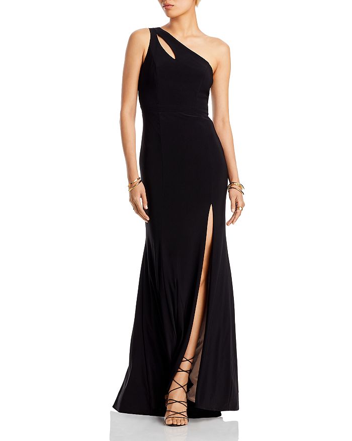 AQUA One-Shoulder Gown - 100% Exclusive | Bloomingdale's