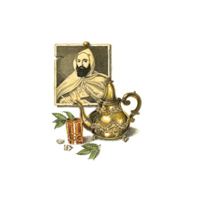 Abd El Kader&amp;nbsp;Scented Wax Cameos, Moroccan Mint Tea, Set of 4