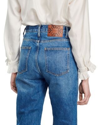 Moore High Rise Flare Jeans in Blue Jean