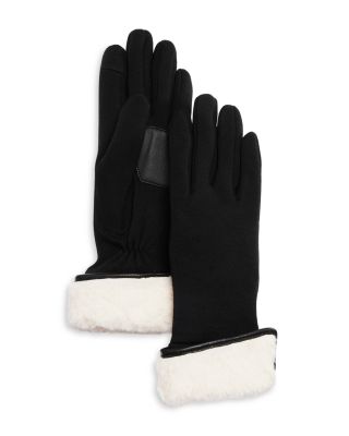 Echo - Fold Down Faux Fur Cuff Tech Gloves