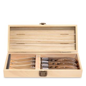 Couzon Louis Laguiole Noyer Steak Knives, Set of 4