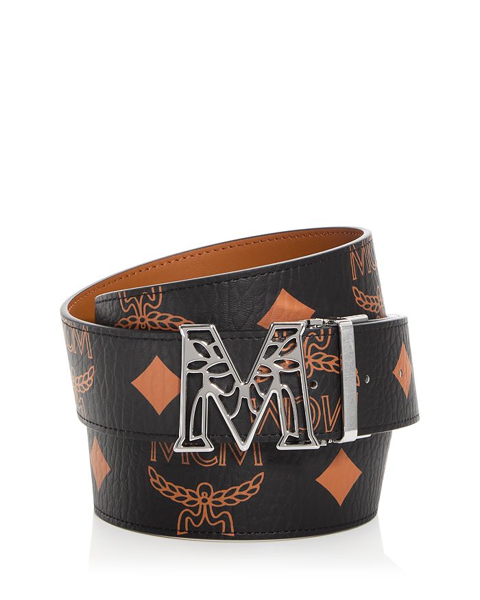  MCM Claus Reversible Belt Black One Size : Clothing, Shoes &  Jewelry