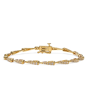 Bloomingdale's Diamond Graduated Link Bracelet In 14k Yellow Gold, 1.0 Ct. T.w.