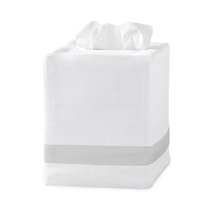 Matouk Lowell Tissue Box Cover In Silver