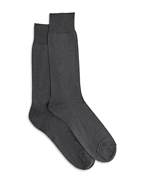 Reiss Mari Mercerized Socks In Mid Gray