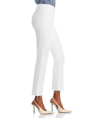 The Hustler High Rise Frayed Flare Leg Ankle Jeans in Fairest of Them All