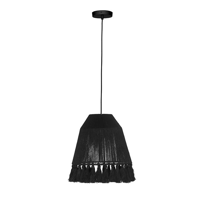 TOV Furniture Bokaro Black Jute Pendant Lamp Bloomingdale's