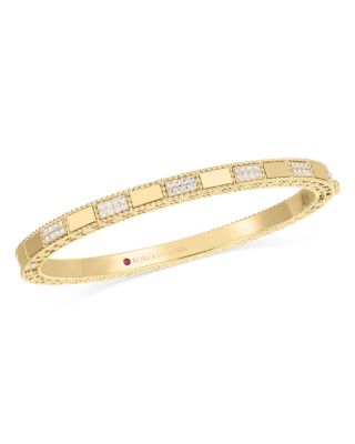 Roberto Coin - 18K Yellow Gold Mosaic Diamond Bangle Bracelet, 0.4 ct. t.w.