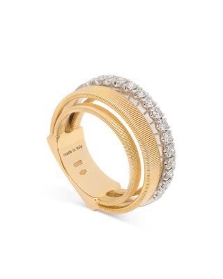 Marco Bicego - 18K Yellow & White Gold Masai Diamond Strand Ring