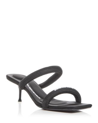 Alexander Wang Women's Jessie Kitten Heel Slide Sandals