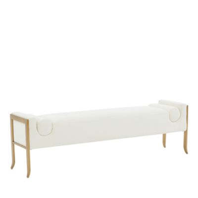 TOV Furniture - Ines Textured Velvet Bench