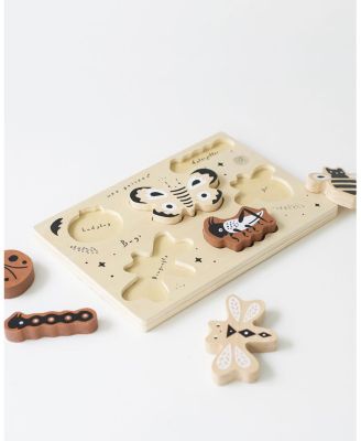 Wooden Tray Puzzle - Bugs