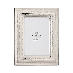 Versace X Rosenthal Vhf11 Picture Frame, 4" X 6" In Silver