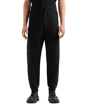Emporio Armani Jogger Pants In Solid Black