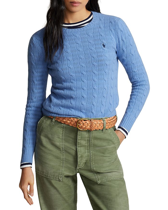 Anmelder silhuet nøgen Ralph Lauren Cable Knit Wool & Cashmere Sweater | Bloomingdale's