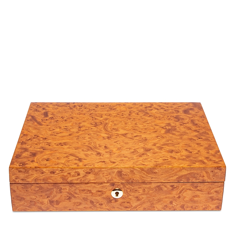 Rapport London Heritage Ten Watch Box In Burr Walnut