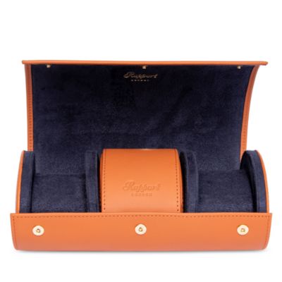 Hyde Park Three Watch Leather Pouch