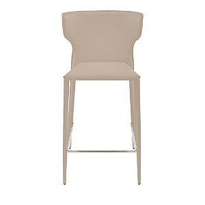 Euro Style Divinia Counter Stool In Light Gray