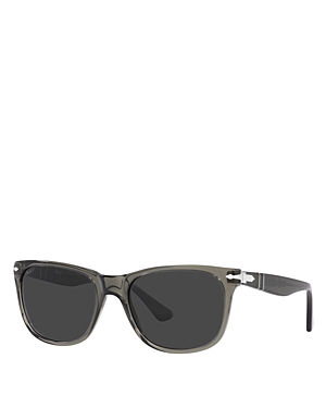 Persol Polarized Rectangle Sunglasses, 57mm