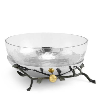 Pomegranate Glass Serving Bowl