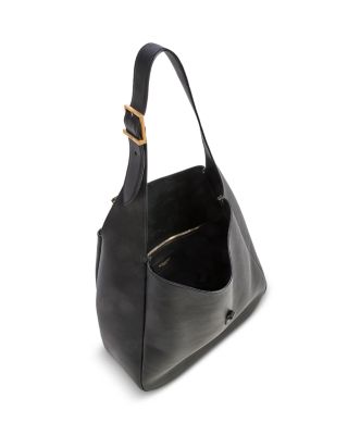 Le 5 &Agrave; 7 Supple Large Shoulder Hobo Bag in Smooth Leather