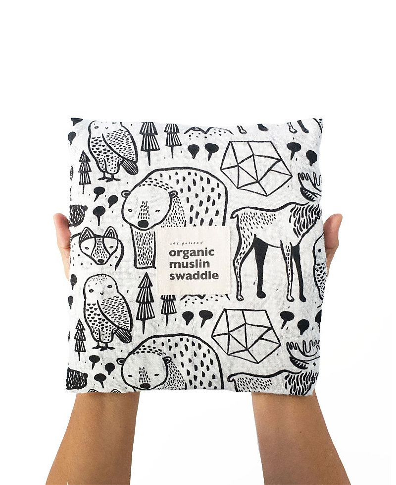 Wee Gallery Wee Gallery Organic Cotton Swaddle Blanket - Nordic