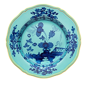 Ginori 1735 Oriente Italiano Flat Dinner Plate In Blue