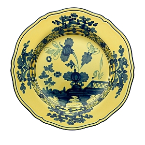 Ginori 1735 Oriente Italiano Flat Dinner Plate In Yellow