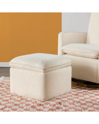 Cali Pillowback Swivel Glider in Boucle