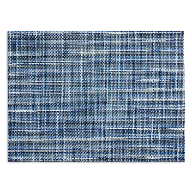 Chilewich Mini-basketweave Rectangular Placemat In Chambray