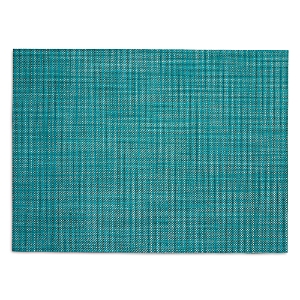 Chilewich Mini Basketweave Placemat, 14 X 19 In Turquoise