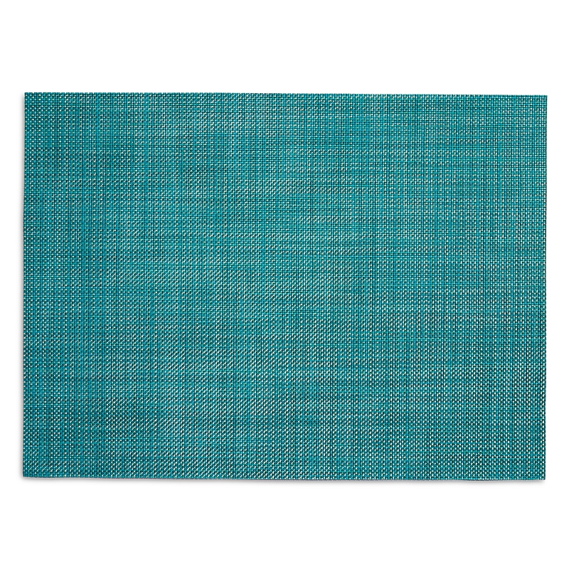 Chilewich Mini Basketweave Placemat, 14 X 19 In Turquoise