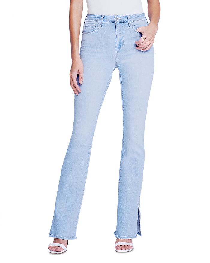 L'AGENCE Abilene High Rise Baby Bootcut Jeans in Aster | Bloomingdale's