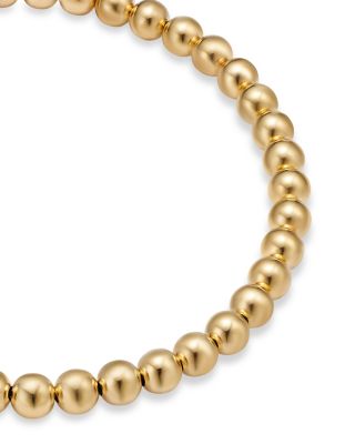 14K Yellow Gold Polished Bead Bracelet