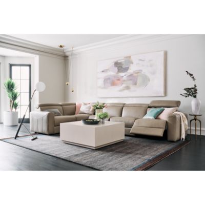 Gemma 5-Piece Power Reclining Leather Sectional