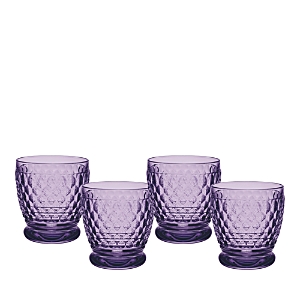 Villeroy & Boch Boston Double Old-fashioned Glass, Set Of 4 In Lavender